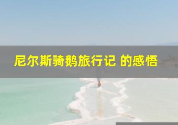 尼尔斯骑鹅旅行记 的感悟